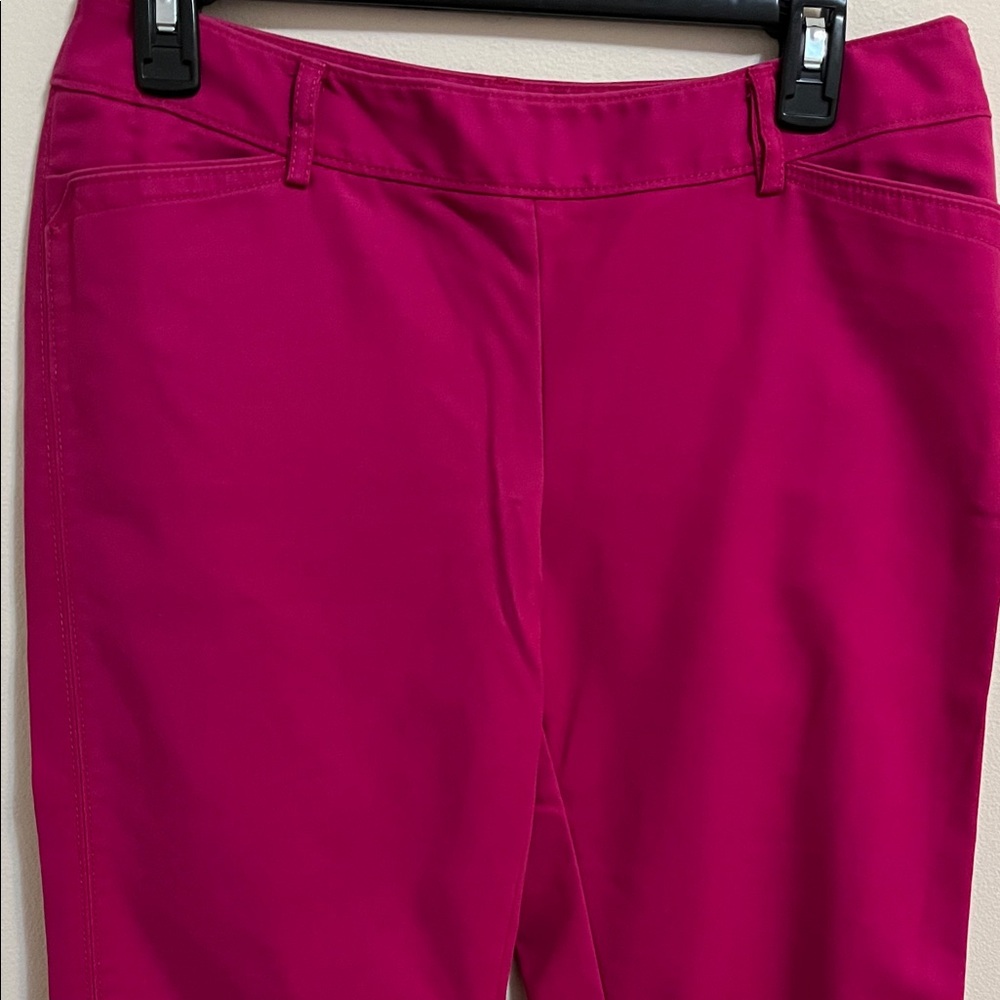 White House Black Market Perfect Form Ankle Pants 6R Fuchsia Classic Mid Rise - Picture 5 of 14
